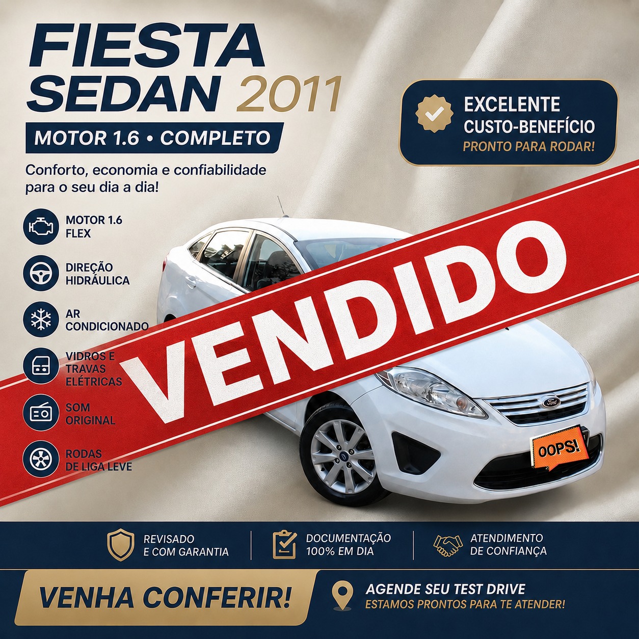 Ford Fiesta SE Sedan 1.6